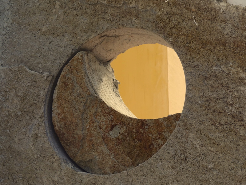 design, rough, outdoors, wall, land, Moon, 4K, yellow, Sky, circle, symbolism, rock - object, close-up, sunlight, Architecture, moonlight, high angle view