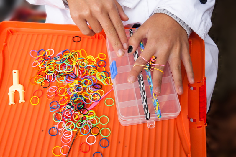 rubber rings, close-up, clothing, healthcare and medicine, women, 4K, occupation, scissors, tinker, bracelet, fashionable, orange color, container, midsection