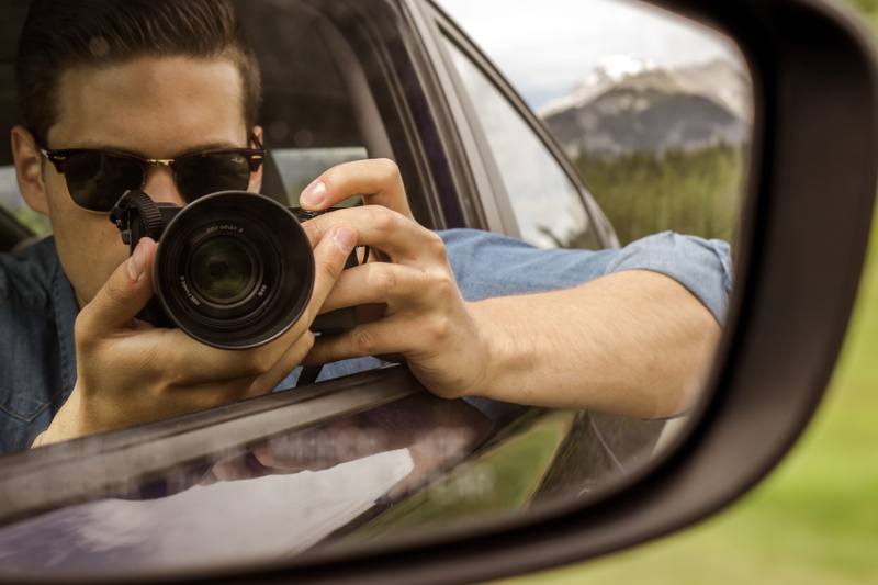 photographing, trees, technology, one person, reflection, transportation, 5K, occupation, selfie, slr camera, activity, photography themes, leisure activity