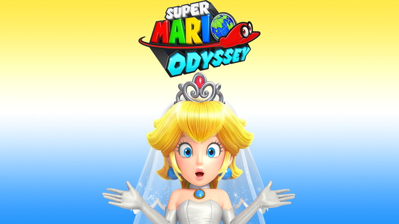 1080P, multi colored, portrait, Super Mario Odyssey, cheerful, looking at camera, yellow, Princess Peach, colored background, fun, emotion, good news
