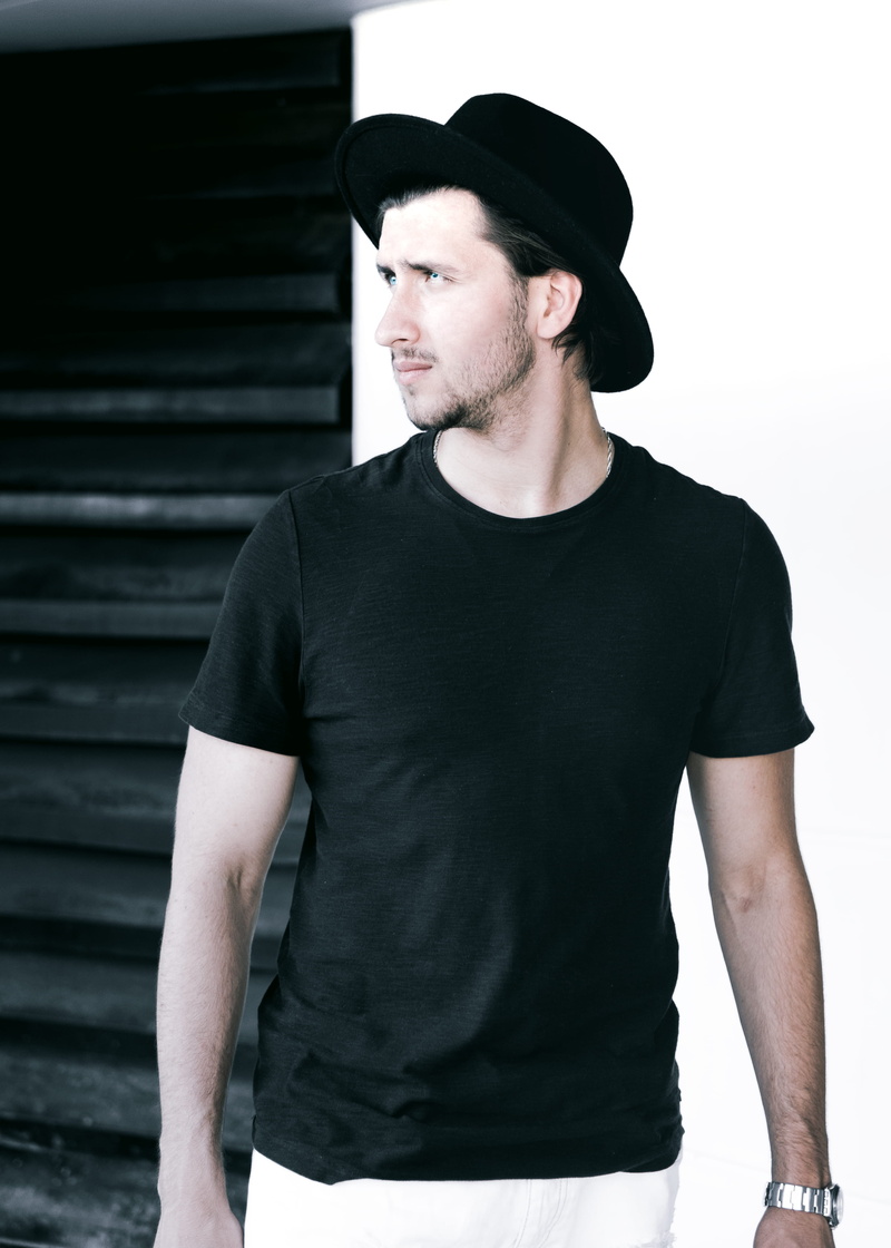 royalty  images, wear, shirt, standing, serious, guy, casual, cool, three quarter length, lifestyles, man, handsome, 4K, young adult, contemplation, fashion