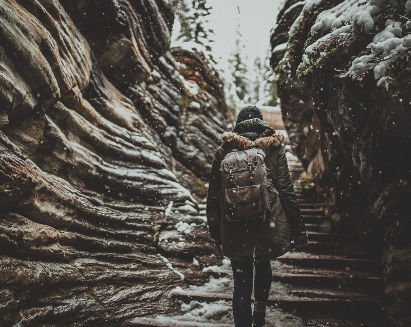 Wandering, people, Photographer, 5K, leisure activity, Snowing, Hiking, Snow, Cold, solid, Winter, wanderer, wayfaring, travelling, Walking, outdoors