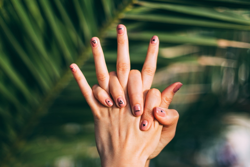 geometry, creative nails, adult, close-up, showing, human finger, geometric, gesturing, lifestyles, s, beside, body part, hand, real people, human hand