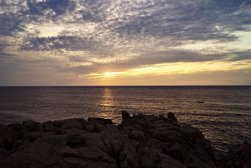 water, waters, evening sun, tranquility, horizon over water, gorgeous, sun, beach, rock, meditation, non-urban scene, japan, tranquil scene, sunset, ocean