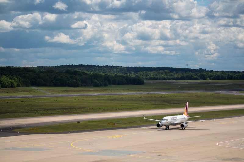 clouds, transportation, aerospace industry, cloud - sky, Cologne, environment, land, airplane, airport runway, plant, sky, travel, outdoors, day, private airplane