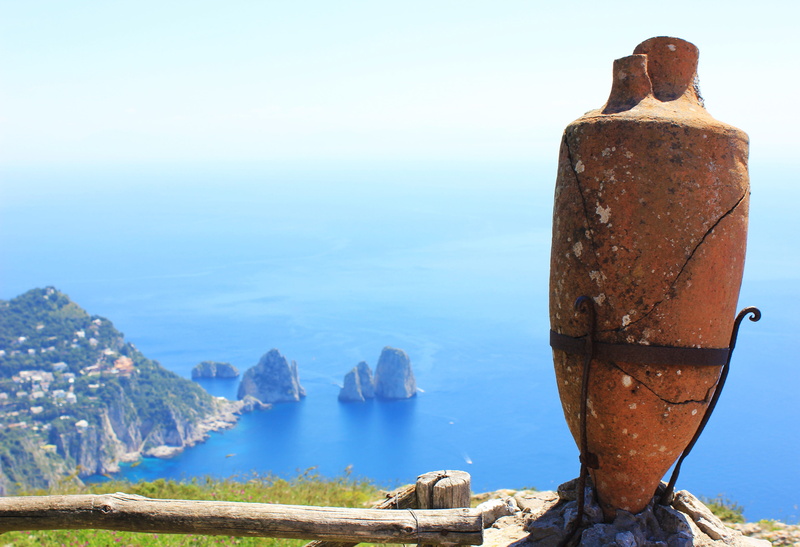 amphora, tranquility, italy, scenics - nature, nature, tranquil scene, mountain, rock, 4K, water, metal, travel, rock formation, outdoors, solid, day