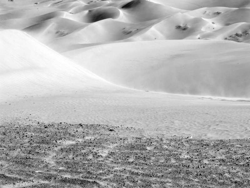 desert, sand, remote, field, landscape, day, mountain, nature, beauty in nature, tranquility, dune, photography, no people, tranquil scene, tracks, snowcapped mountain