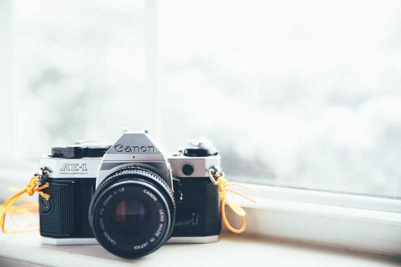 creativity, day, lens, retro Styled, photography Themes, window, ae-1, grey, SLR camera, indoors, lens - Optical Instrument, copy space, camera film, black