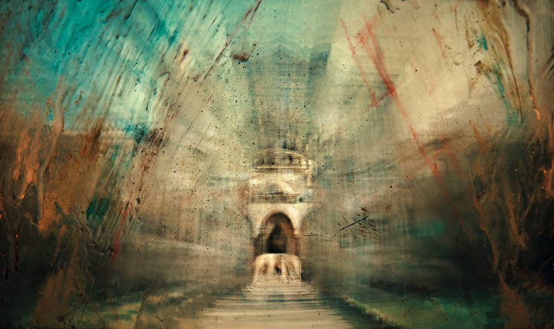 sadness, indoors, motion, surreal, full length, evil, horror, dreams, abstract, adult, belief, building, built structure, blurred motion, avant garde, tunnel