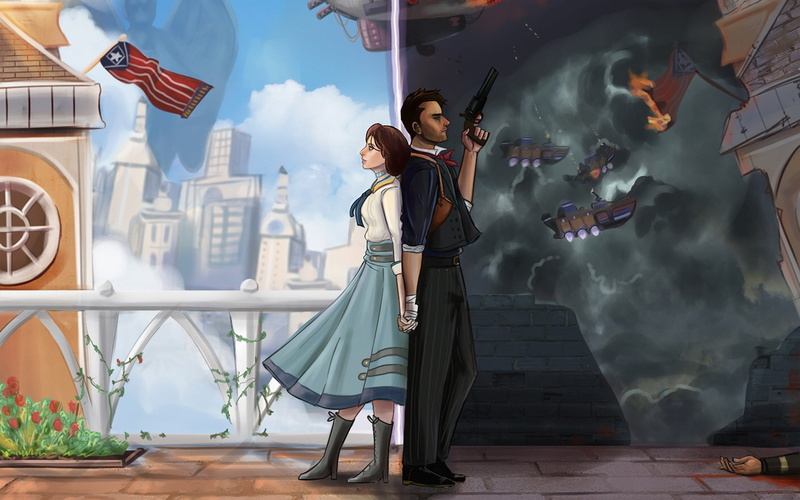 leisure activity, lifestyles, girls, BioShock Infinite, fun, cultures, 2K Australia, built structure, women, people, young women, females, celebration