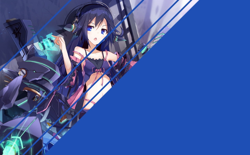 anime, blue eyes, anime girls, blue hair, drum and bass, 720P