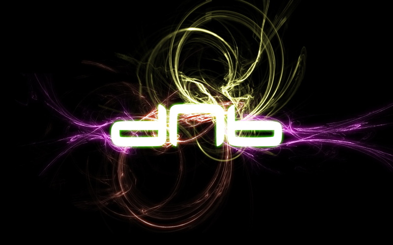 dnb, abstract, drum, bass, lights, music, 1080P