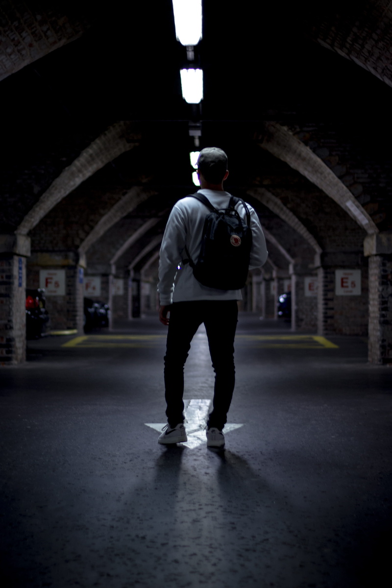 casual clothing, built structure, building, men, one point perspective, day, model, 4K, one person, leisure activity, architecture, real people, manchester