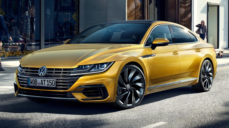 Yellow Car, Car, Volkswagen Arteon, Volkswagen, Luxury Car, 1080P, Sedan