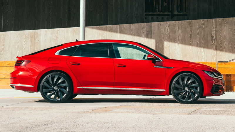 Volkswagen Arteon, Sedan, 1080P, Volkswagen, Luxury Car, Red Car, Car