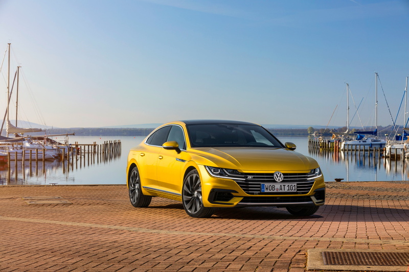 Compact Car, 4K, Volkswagen Arteon R-Line, Yellow Car, Vehicle, Car, Volkswagen
