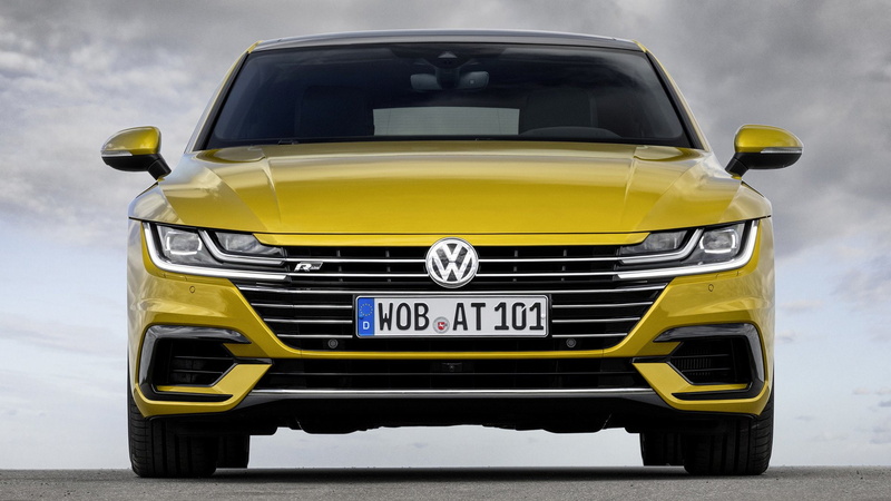Volkswagen Arteon, Volkswagen, Sedan, Yellow Car, Luxury Car, 1080P, Car