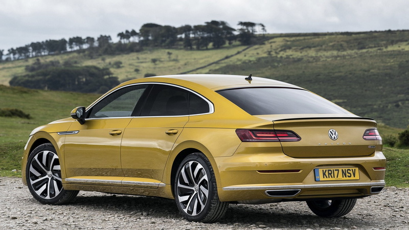 Yellow Car, Sedan, Volkswagen, Car, Luxury Car, Volkswagen Arteon, 1080P