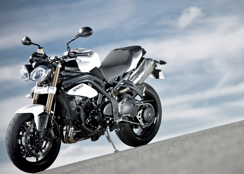 Triumph, land vehicle, cloud - sky, chrome, motorcycle, day, motorcycle racing, low angle view, helmet, sports helmet, motorsport, 2011, black, extreme sports