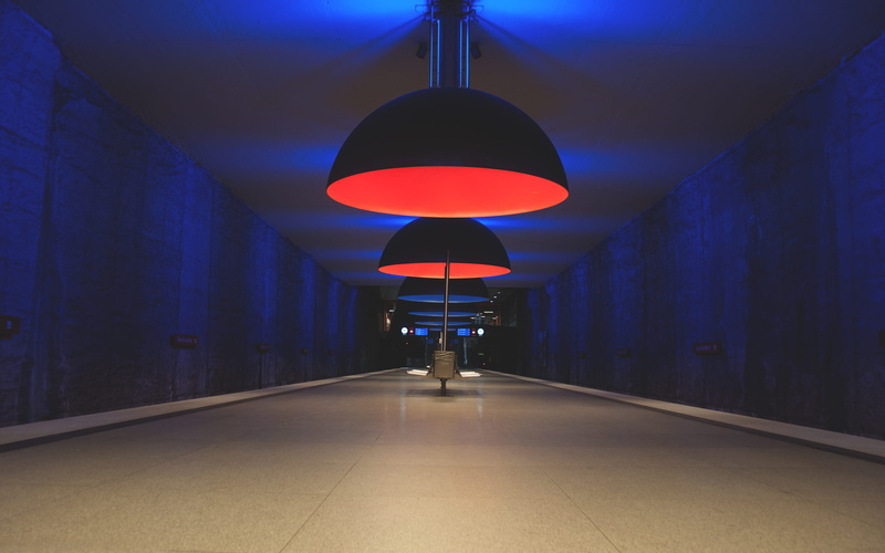 blue, mvv, transportation, subway, absence, lighting equipment, built structure, the way forward, münchen, train, light, red, tunnel, stop, mvg, munich