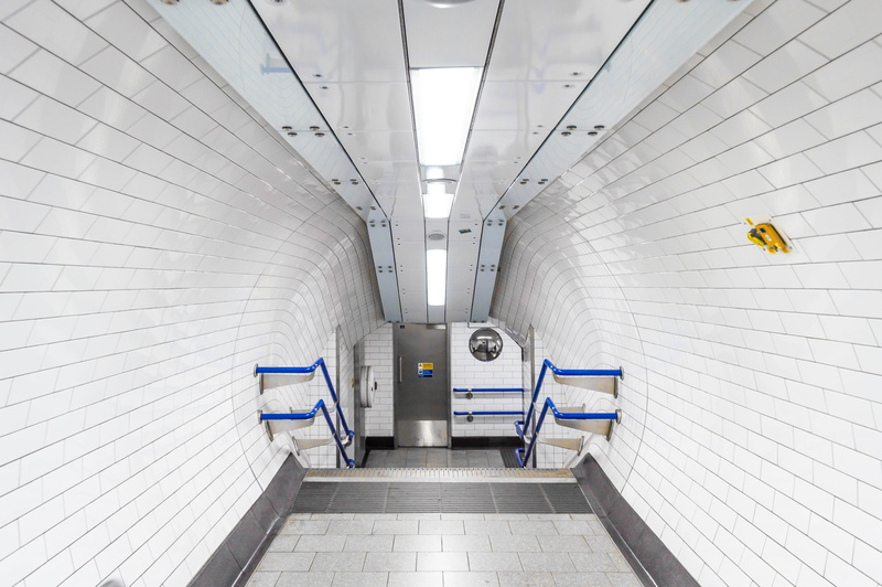 automobile, tunnel, clinic, coupe, terminal, tile, 5K, underground walkway, empty, lighting, floor, vehicle, white, subway, lighting equipment, hospital