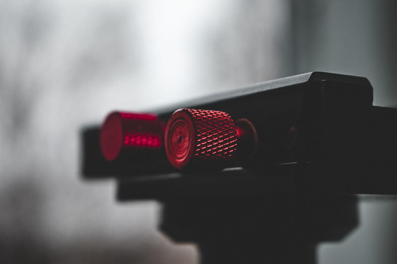 focus on foreground, security, projector, indoors, flashlight, glidecam, duel, photography themes, lamp, no people, communication, single object, lens - optical instrument