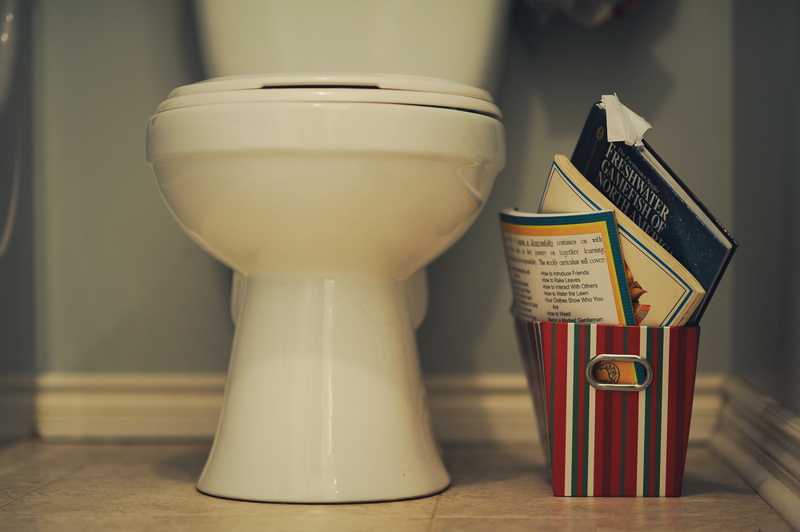 western script, ceramics, building, group of objects, toilet, day, close-up, read, publication, still life, magazine, communication, crockery, indoors