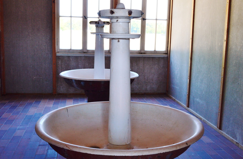 household equipment, history, Konzentrationslager, cruel, domestic room, flooring, pipe - tube, Dachau, water, washroom, industry, faucet, bad, terrible