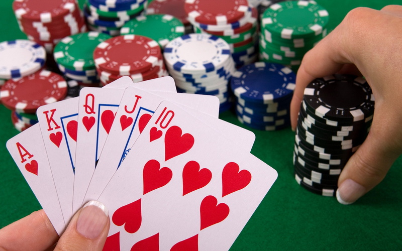 chips, 1080P, straight, hand, money, poker, flush, royal