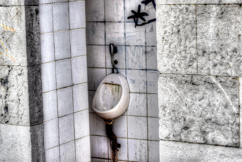 absence, shape, no people, indoors, day, Wc, architecture, flooring, Toilet, pipe - tube, hanging, close-up, bathroom, concrete, 4K, Urinal, pattern, tiled floor