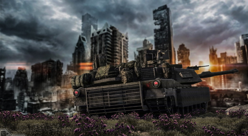 overcast, skyscraper, office building exterior, battle, soldiers, us, green, built structure, outdoors, storm, Army, tank battlefield4, gtcinematic, building