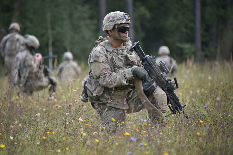 assault, protection, conflict, equipment, people, gun, plant, rifle, soldiers, clothing, man, armed, military, security, adult, machine gun, government