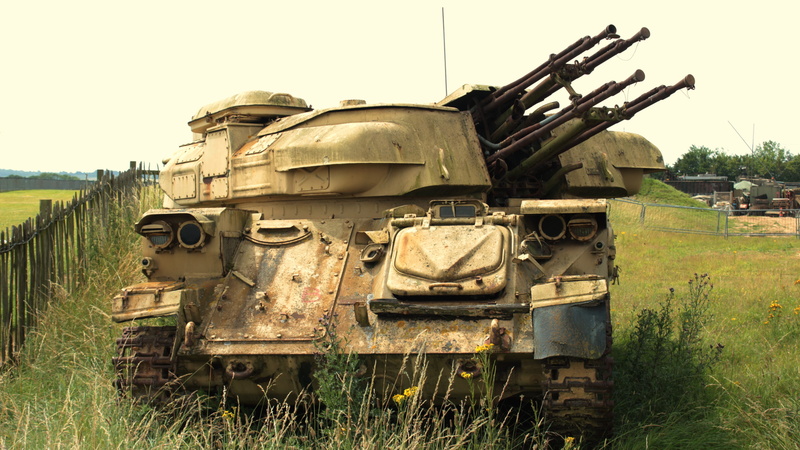 sewing machine, 5K, USSR, green, anti-aircraft, gun, Shilka, grasses, fence, SPAAG, Russia, combat, tank, brown, wooden, field, ZSU-23-4