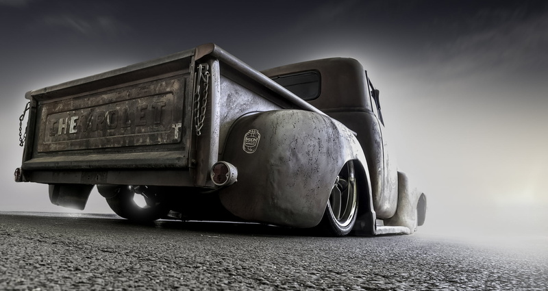 land vehicle, travel, gray, car, 1080P, chevrolet, semi-truck, freight transportation, pickup, transportation, stationary, no people, outdoors, nature