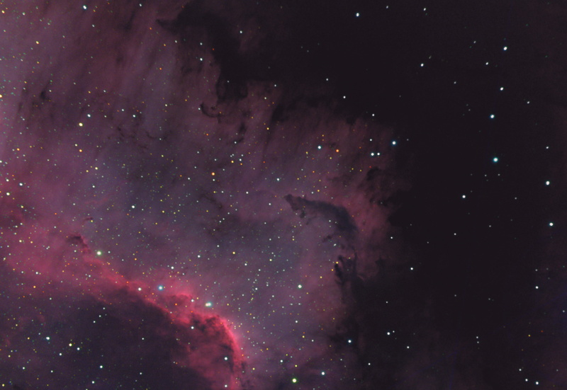 Swan, emission, North America, in the constellation, NGC 7000, nebula, 2K