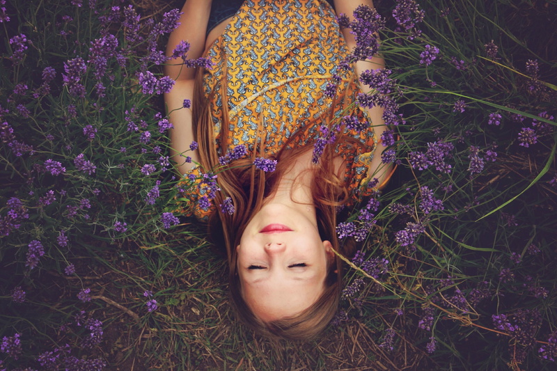 field, beautiful woman, flowering plant, front view, woman, 2K, girl, countryside, summer, flowers, scent, leisure activity, relaxation, headshot, eyes closed