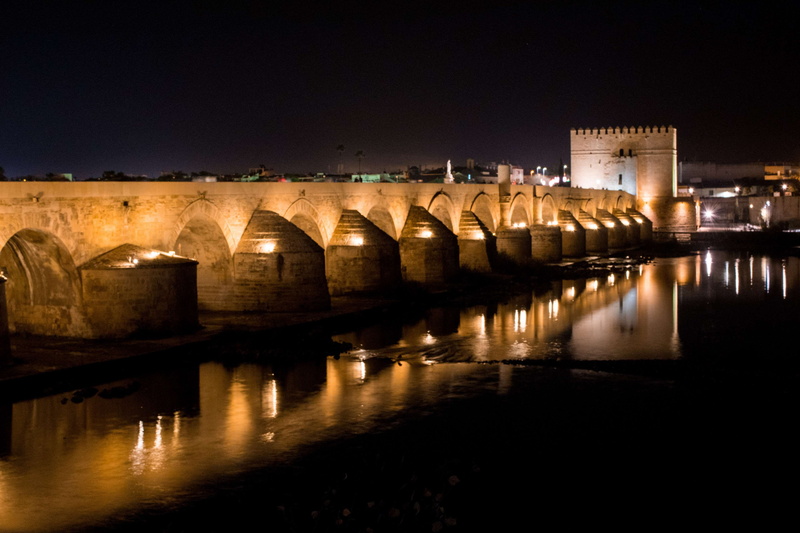 andalusia, reflection, bridge - man made structure, built structure, roman bridge, sky, outdoors, highlights, nature, water, waterfront, building exterior