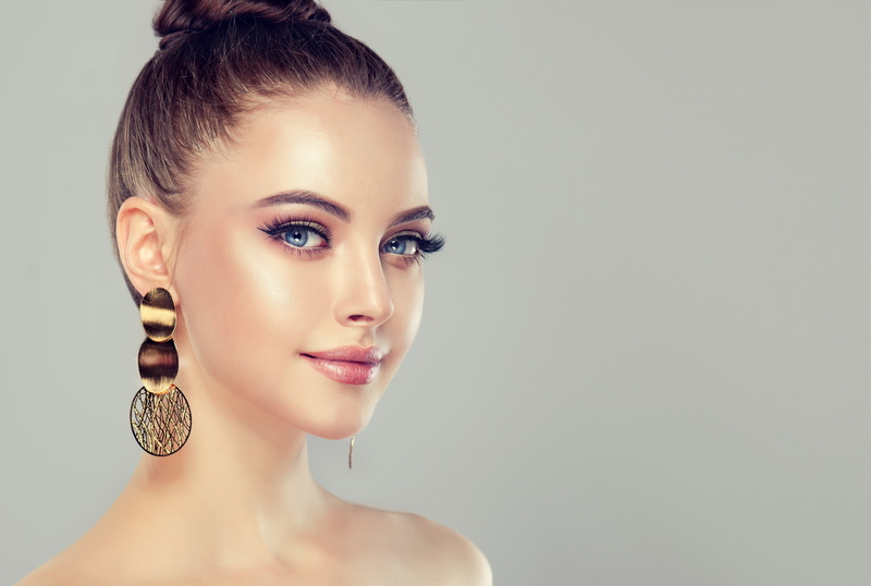 blue eyes, portrait, makeup, hairstyle, 5K, face, woman, peer