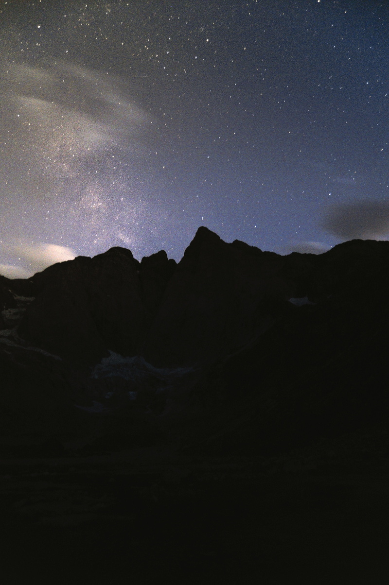galaxy, vignemale, julentto, night, nikon, mountain peak, photography, sky, star field, viñamala, space, star, mountain, explore, pyrenees, mountain range