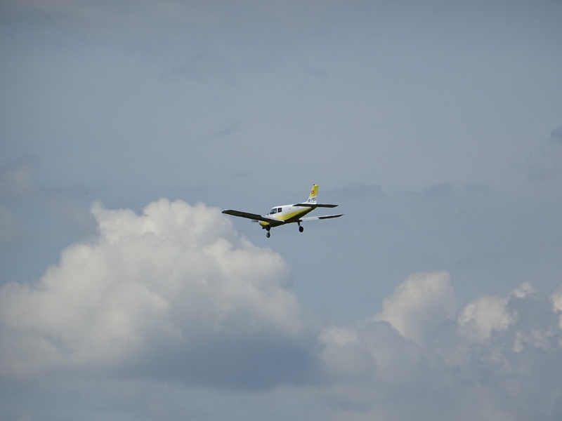 fighter plane, on the move, wings, m17, mode of transportation, Sport, sky, flight, mid-air, air vehicle, private flight, airshow, low angle view, propeller plane