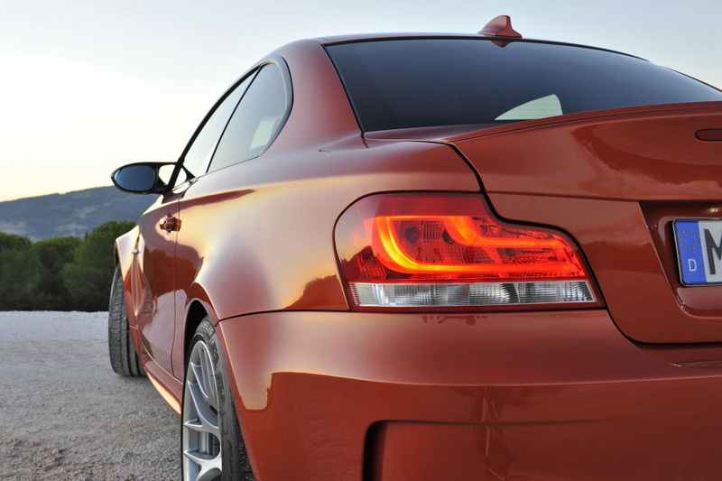 coup, land vehicle, reflection, close-up, bmw, travel, sky, front view, orange color, tail light, atilde, mode of transportation, glass - material, transportation