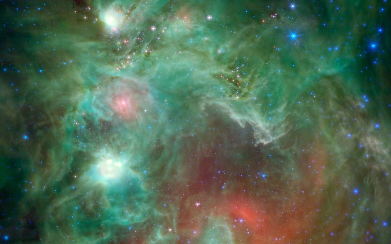 Green, 1080P, Nebula, Stars, Sci Fi, Orion (Constellation)