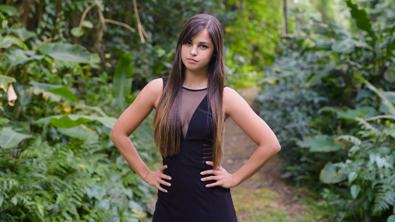 cleavage, model, Marvin Chandra, women, long hair, 1080P, women outdoors, 500px