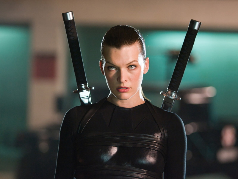 female, actress, jovovich, feamles, girl, brunettes, girls, resident, brunette, milla, movies, 720P, evil, movie, women