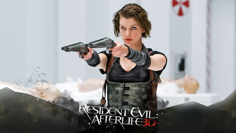 hairstyle, adult, waist up, Resident Evil: Afterlife, communication, text, occupation, young women, sign, front view, standing, western script, aggression