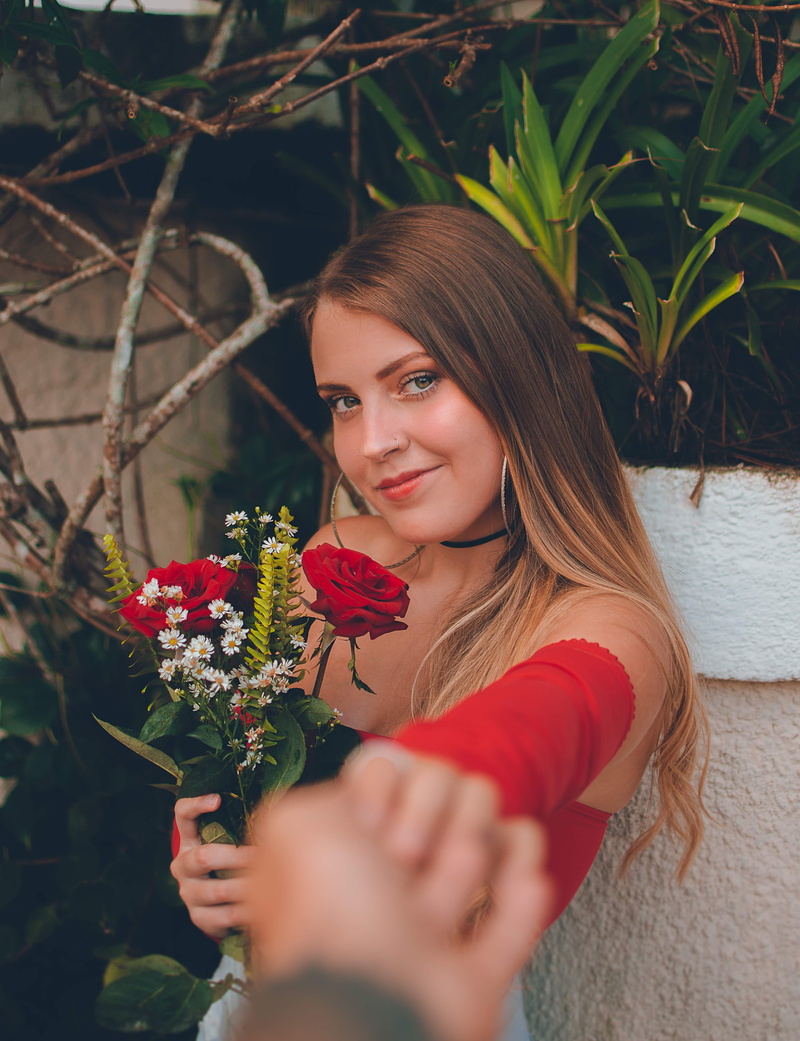 human, facial expression, teenager, beauty, skin, women, daytime, roses, close-up, woman, posing, young adult, model, adult, leisure activity, beautiful