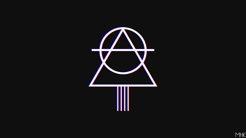 minimalism, night, copy space, studio shot, illuminated, communication, star shape, simple, black background, shape, technology, sign, 1080P, geometric shape