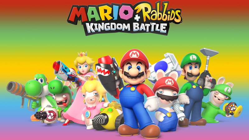 Video Game, Luigi, Yoshi, Mario + Rabbids Kingdom Battle, Mario, Princess Peach, Raving Rabbids, 1080P