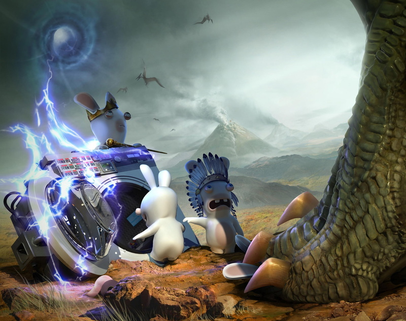 religion, raving rabbids 2010, art and craft, mammal, representation, beside, no people, raving rabbids travel in time - jurassic, creativity, 2K, washer