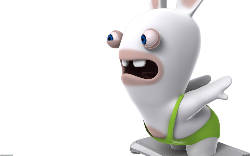 rabbids, video, rayman, raving, games, 1080P